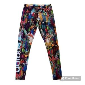 ADIDAS x Farm Passaredo Rio Parrots Bird Leggings size M